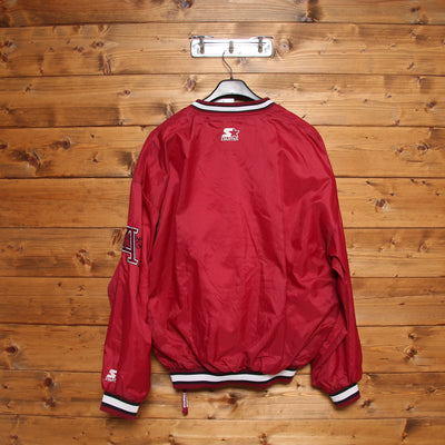 Starter Giacca a Vento Basketball Arkansas Razurbacks Vintage Bordeaux Taglia XL Uomo Made in Korea