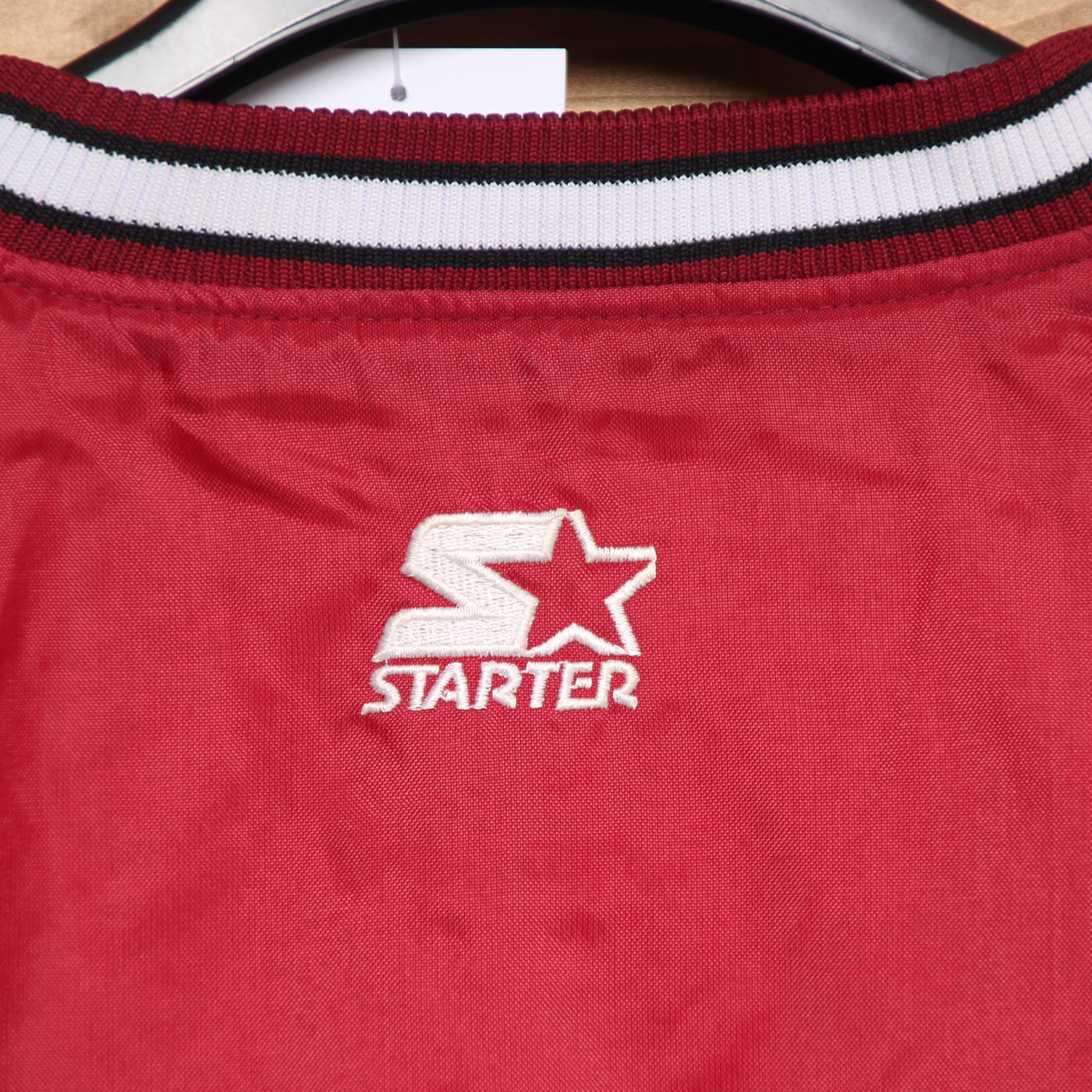 Starter Giacca a Vento Basketball Arkansas Razurbacks Vintage Bordeaux Taglia XL Uomo Made in Korea