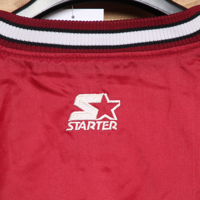 Starter Giacca a Vento Basketball Arkansas Razurbacks Vintage Bordeaux Taglia XL Uomo Made in Korea