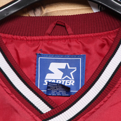 Starter Giacca a Vento Basketball Arkansas Razurbacks Vintage Bordeaux Taglia XL Uomo Made in Korea