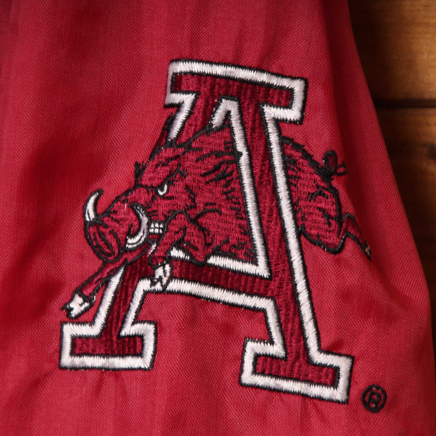 Starter Giacca a Vento Basketball Arkansas Razurbacks Vintage Bordeaux Taglia XL Uomo Made in Korea