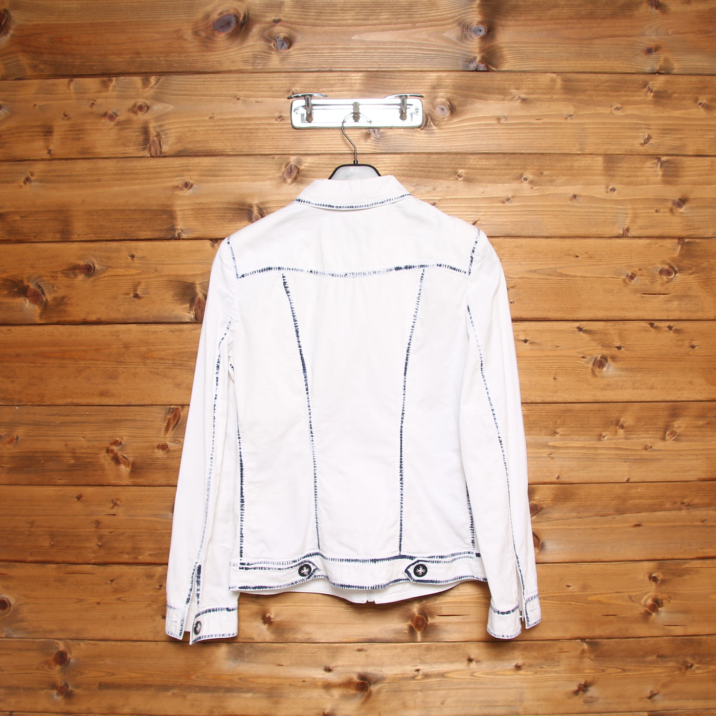 Rocco Barocco Giacca Vintage Bianco Taglia 46 Donna