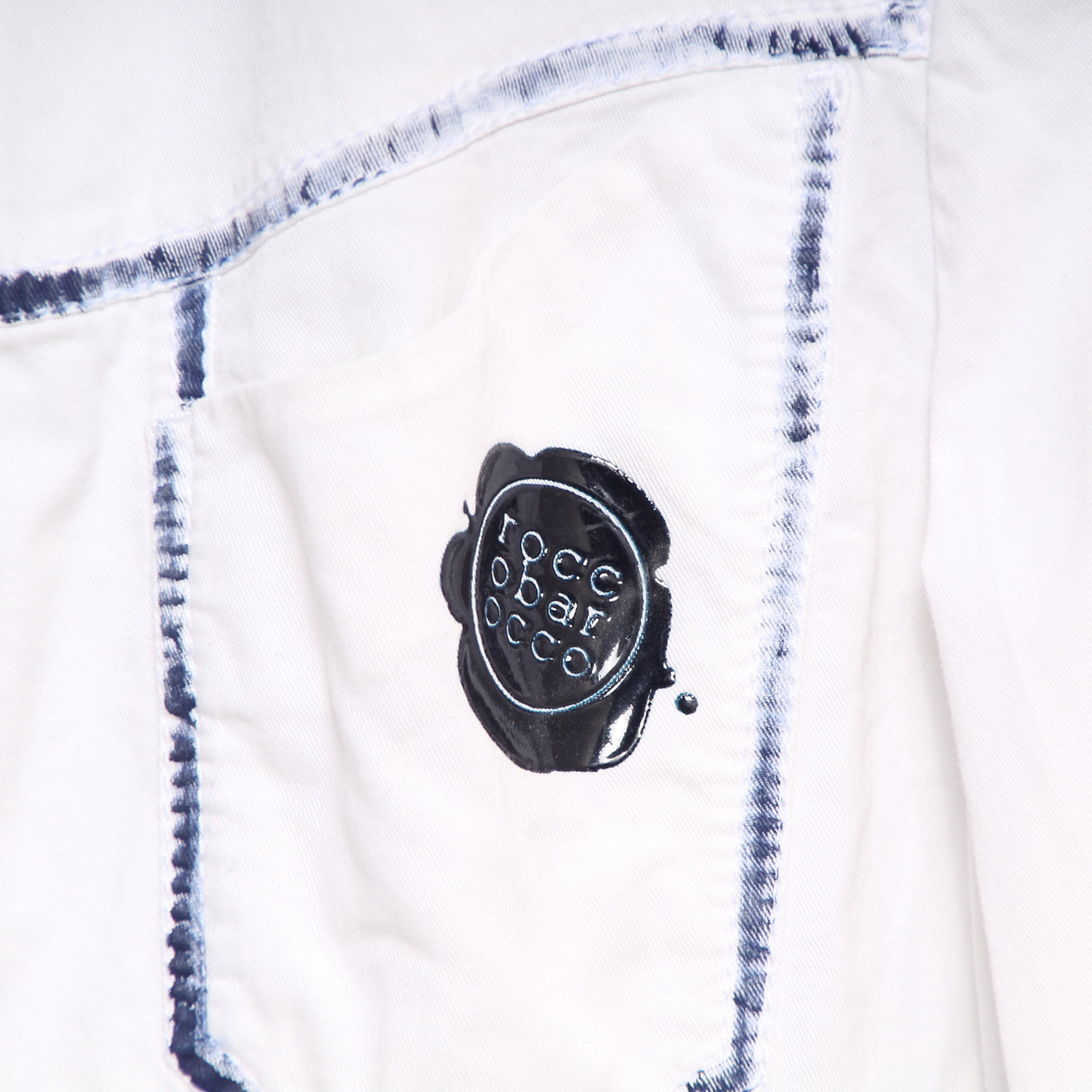 Rocco Barocco Giacca Vintage Bianco Taglia 46 Donna
