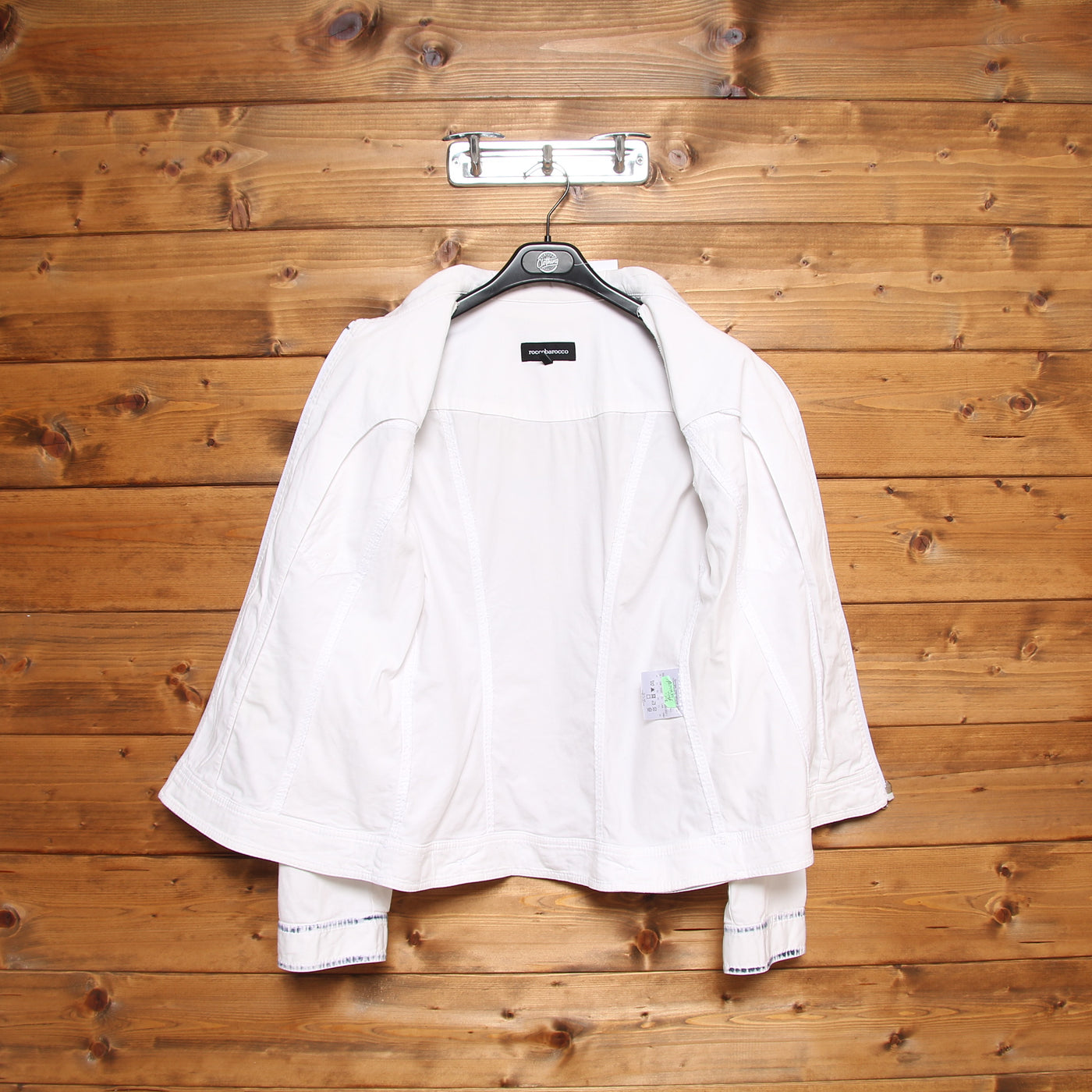 Rocco Barocco Giacca Vintage Bianco Taglia 46 Donna