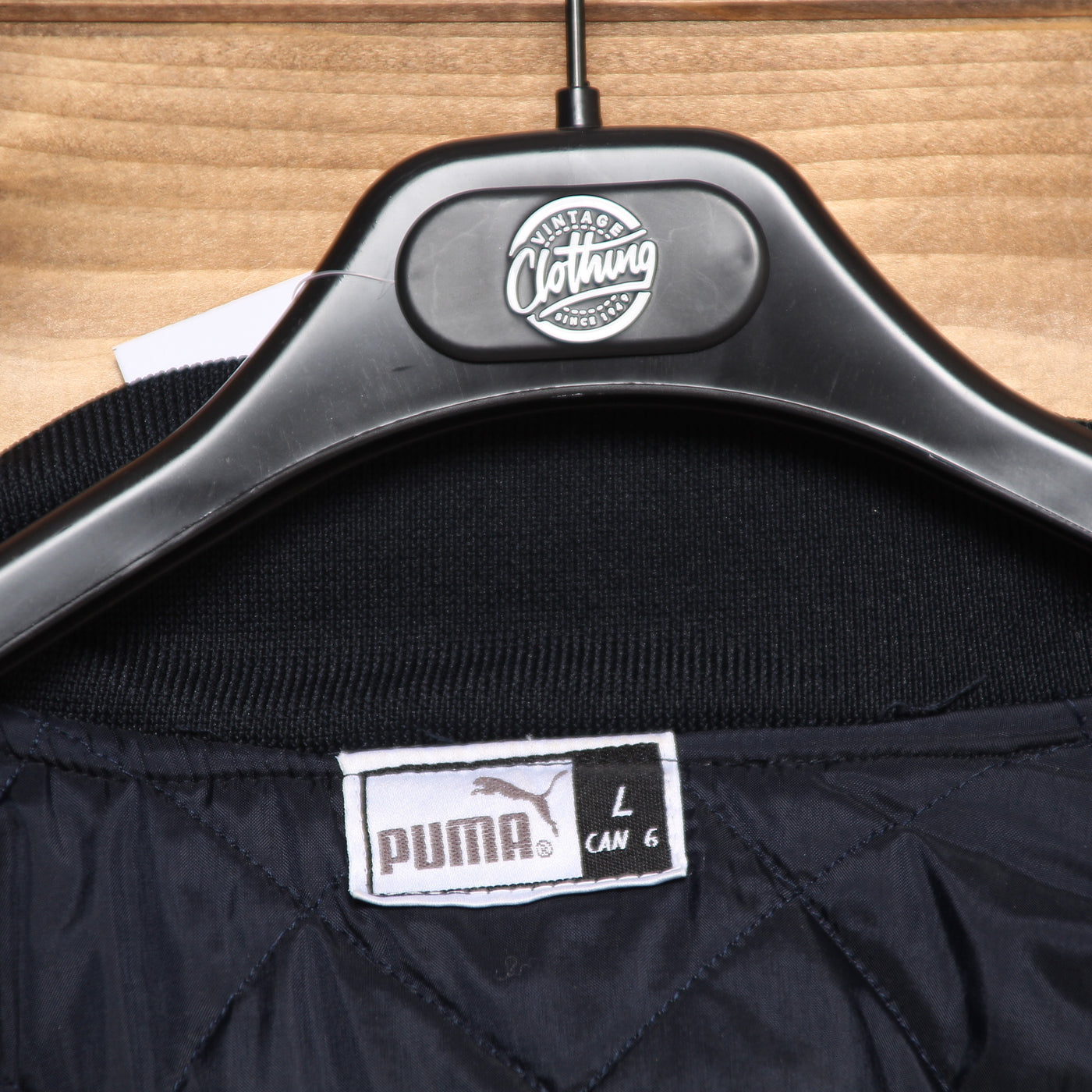 Puma Bomber Vintage Nero e Beige Taglia L Uomo