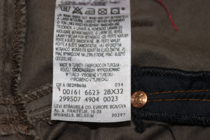Levi's 623 Engineered Jeans Verde W28 L32 Unisex