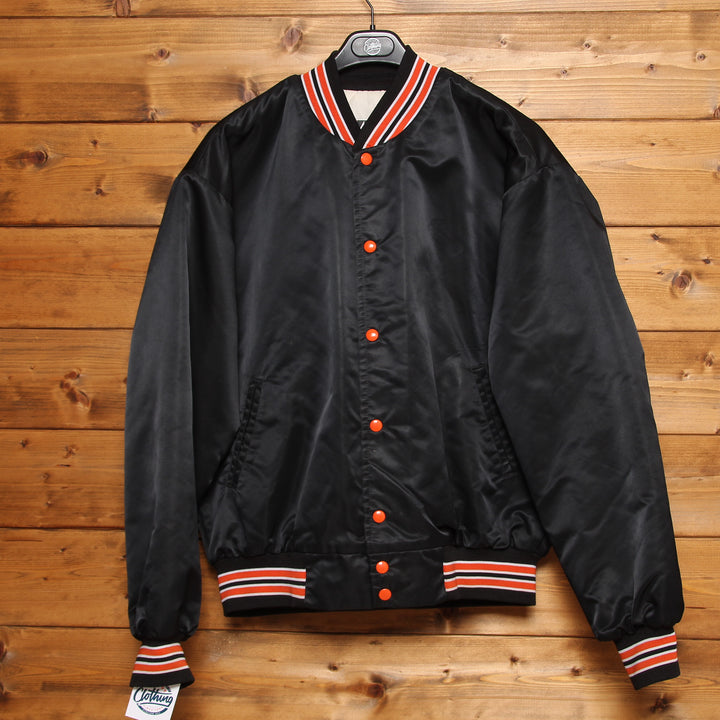 West Wind Giacca College Nero e Arancione Taglia L Uomo Made in USA