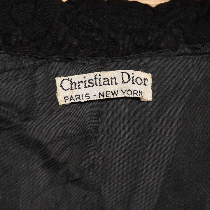 Christian Dior Cappotto Nero Taglia S Donna