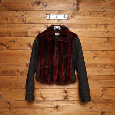 Iceberg Ice Jeans Giacca Grigio e Rosso Taglia S Donna