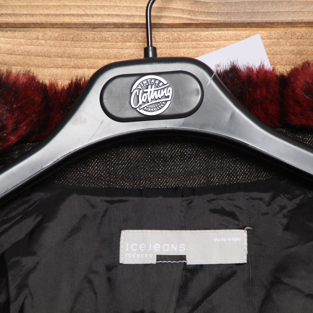 Iceberg Ice Jeans Giacca Grigio e Rosso Taglia S Donna