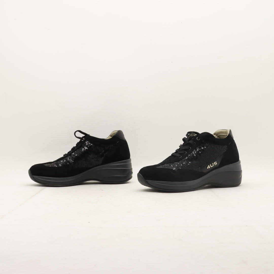 4US Cesare Paciotti Scarpe Nere Eur 36 Donna