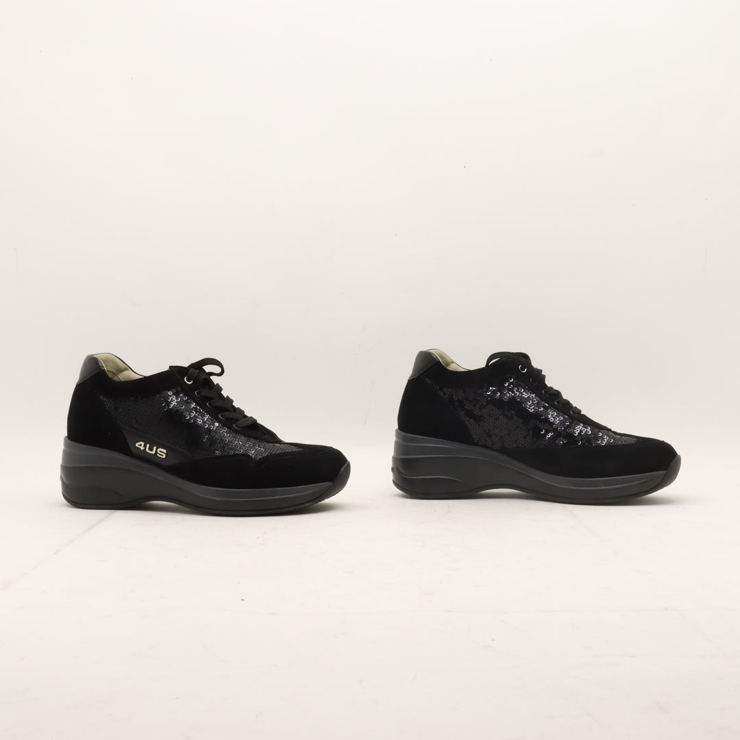 4US Cesare Paciotti Scarpe Nere Eur 36 Donna