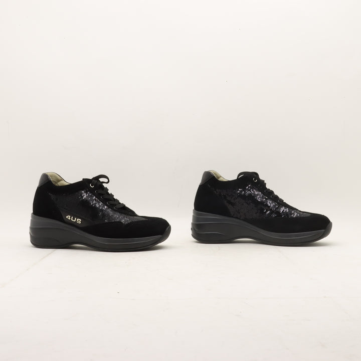 4US Cesare Paciotti Scarpe Nere Eur 36 Donna