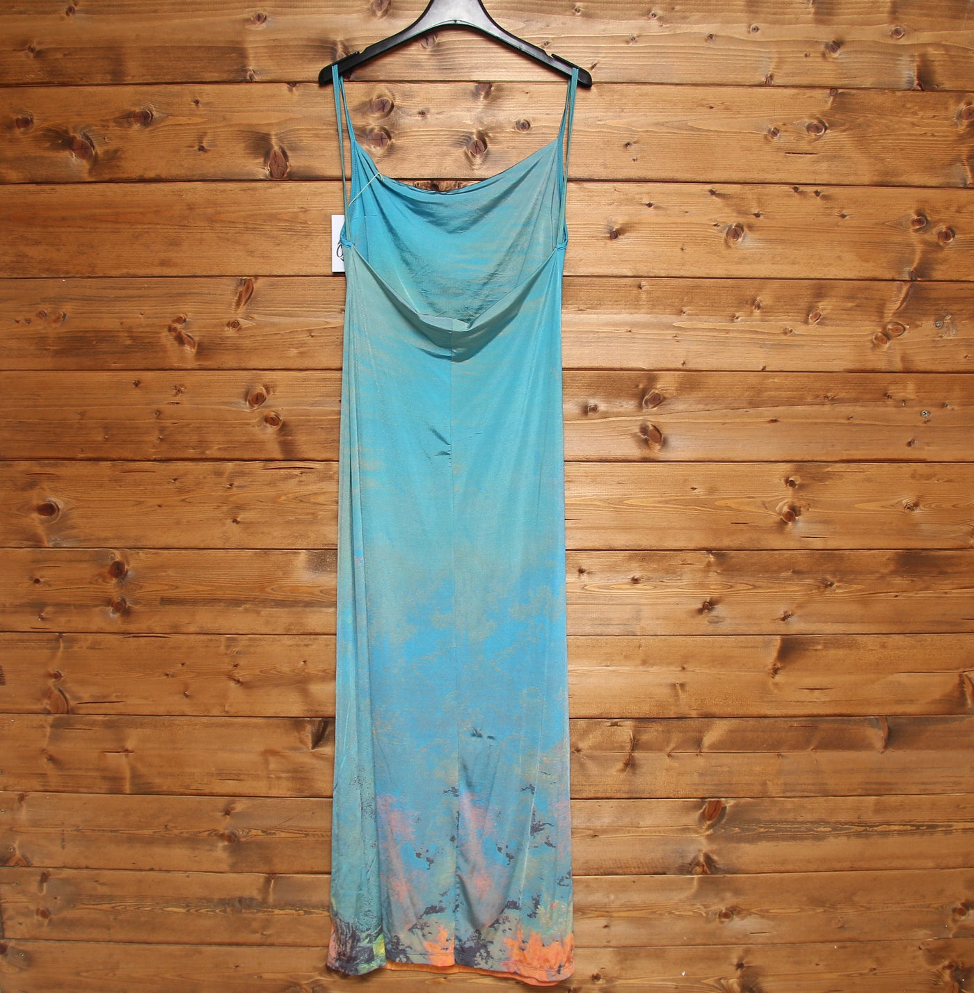 Cavalli Jeans Abito Vintage Azzurro con Fantasia Taglia 44 Donna
