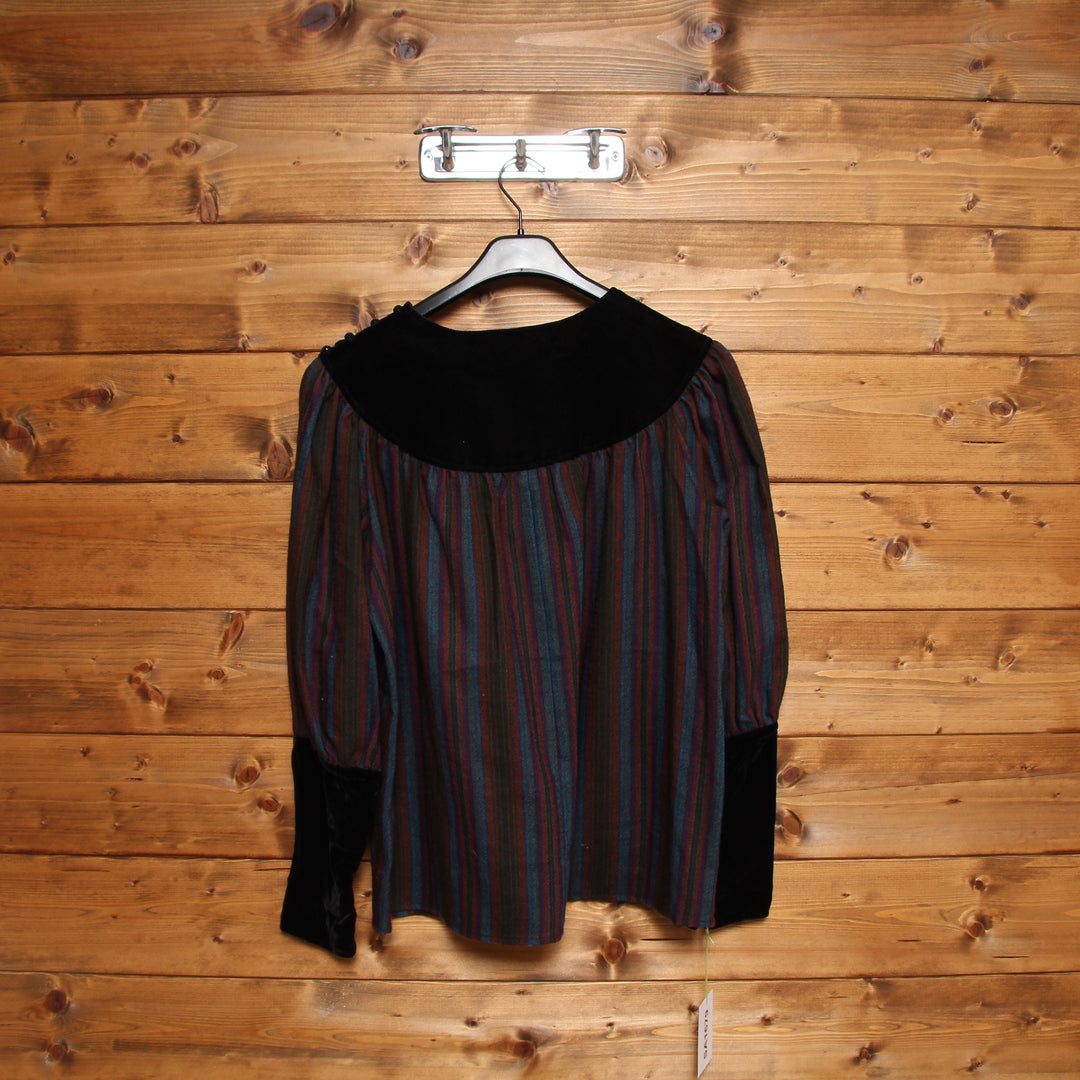 Saint Laurent Casacca Vintage Multicolore Taglia 40 Donna