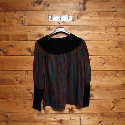 Saint Laurent Casacca Vintage Multicolore Taglia 40 Donna