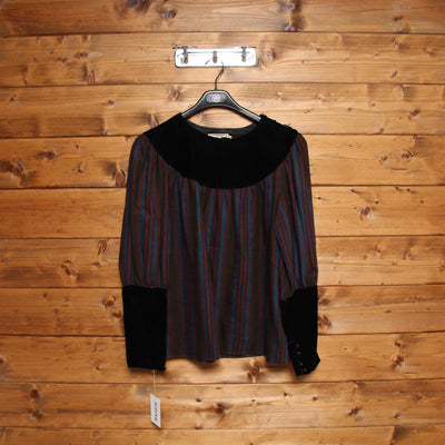 Saint Laurent Casacca Vintage Multicolore Taglia 40 Donna