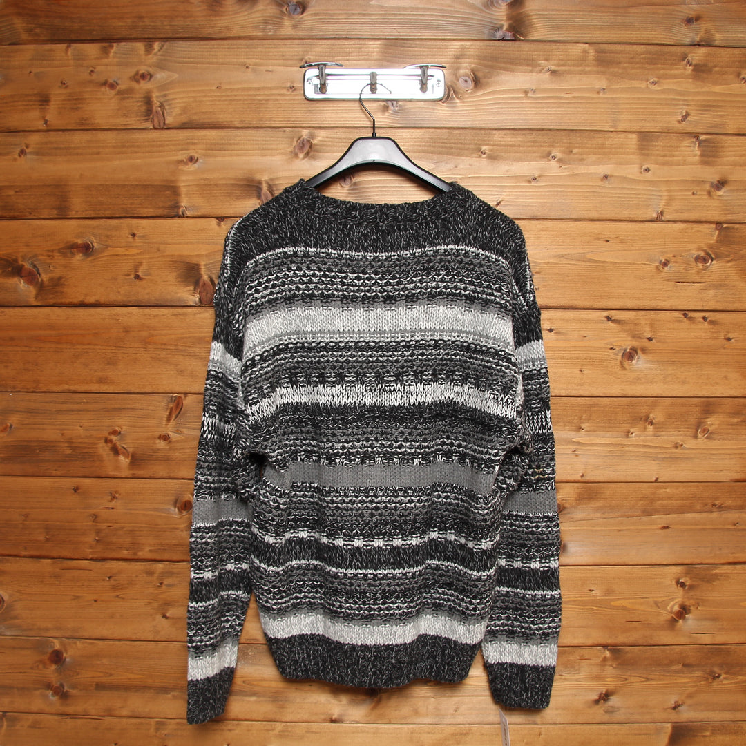 Missoni Sport Maglione Vintage Grigio e Nero Taglia XL Uomo