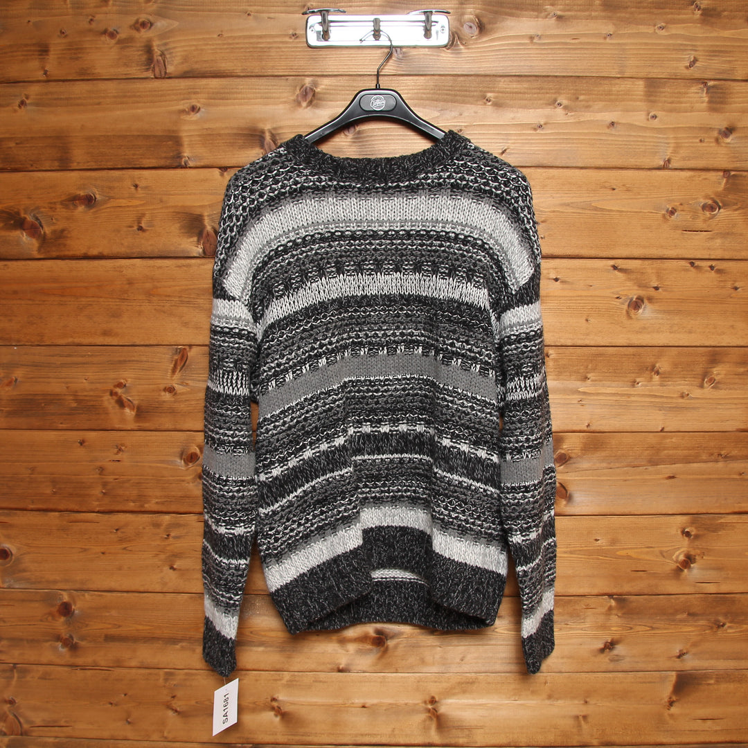 Missoni Sport Maglione Vintage Grigio e Nero Taglia XL Uomo