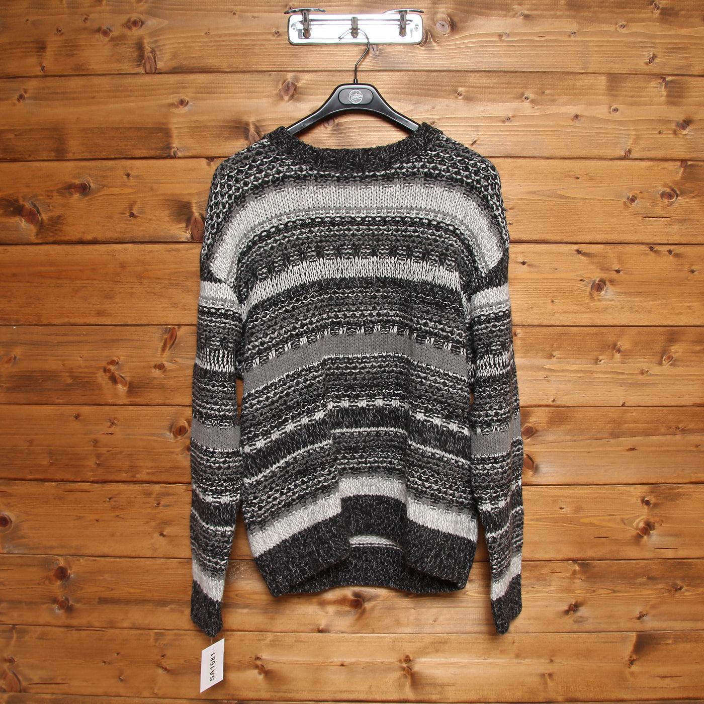 Missoni Sport Maglione Vintage Grigio e Nero Taglia XL Uomo