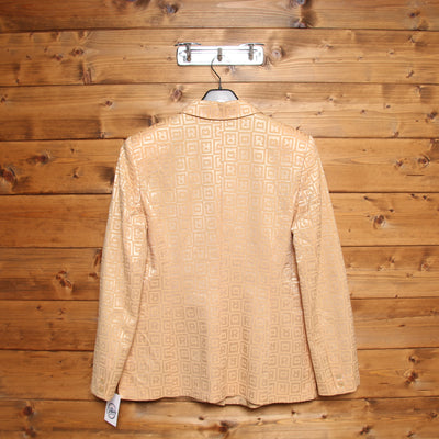 Rocco Barocco Tailleur Giacca e Gonna Vintage Beige Taglia 48 Donna