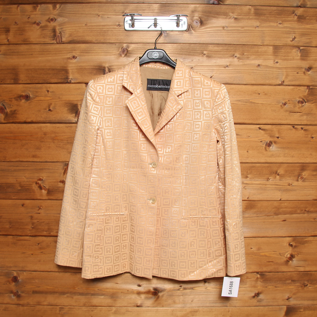 Rocco Barocco Tailleur Giacca e Gonna Vintage Beige Taglia 48 Donna