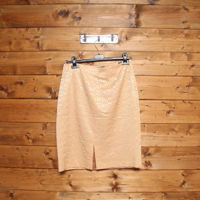 Rocco Barocco Tailleur Giacca e Gonna Vintage Beige Taglia 48 Donna
