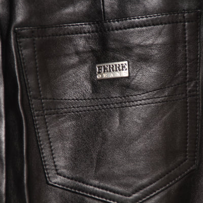Gianfranco Ferrè Gonna Vintage Nero Taglia 44 Donna
