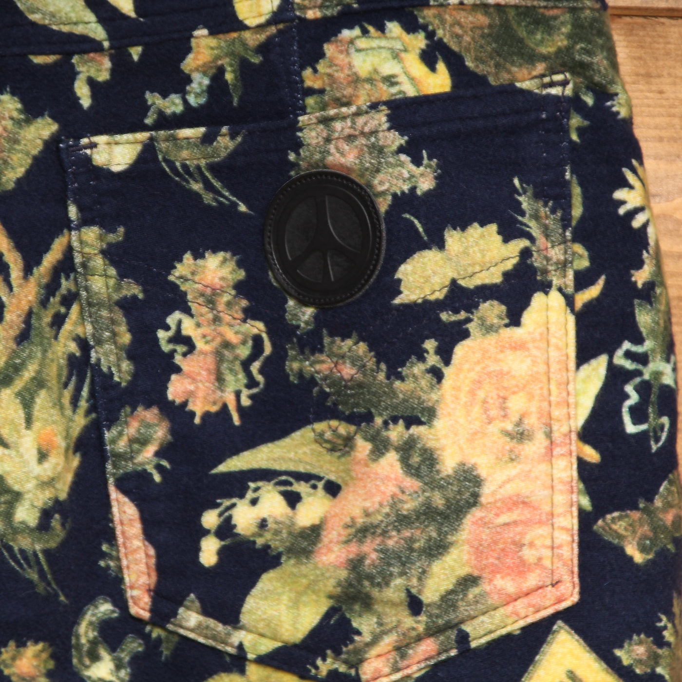 Moschino Jeans Gonna a Tubino Vintage Blu a Fiori Taglia 46 Donna