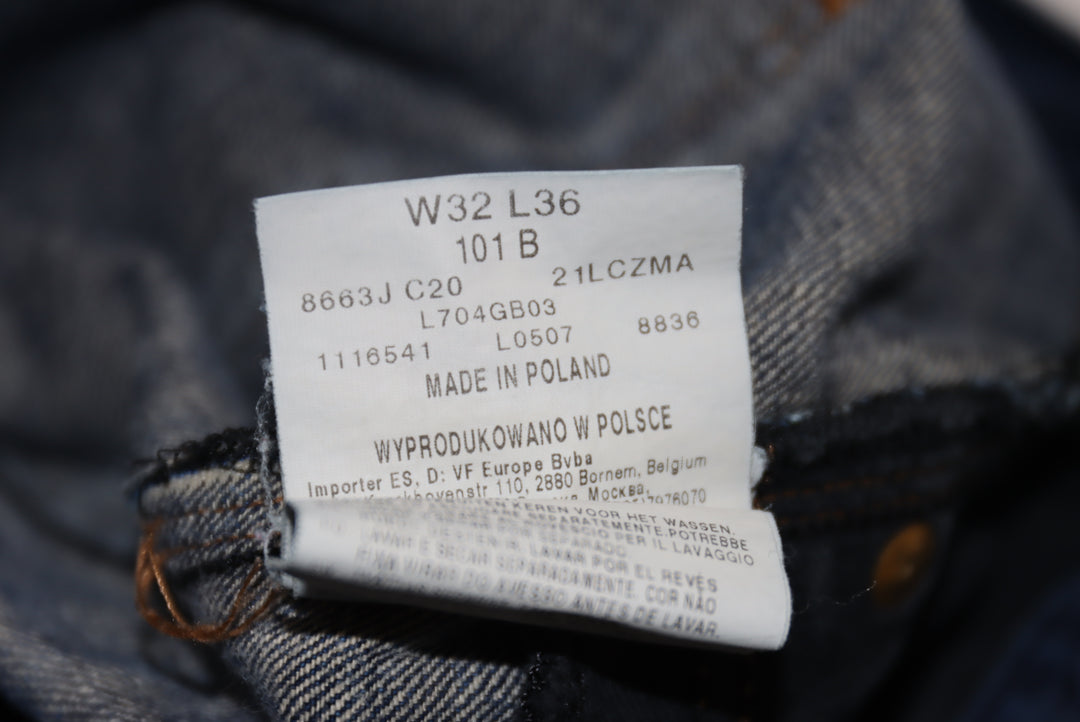 Lee 101B Jeans Denim W32 L36 Uomo