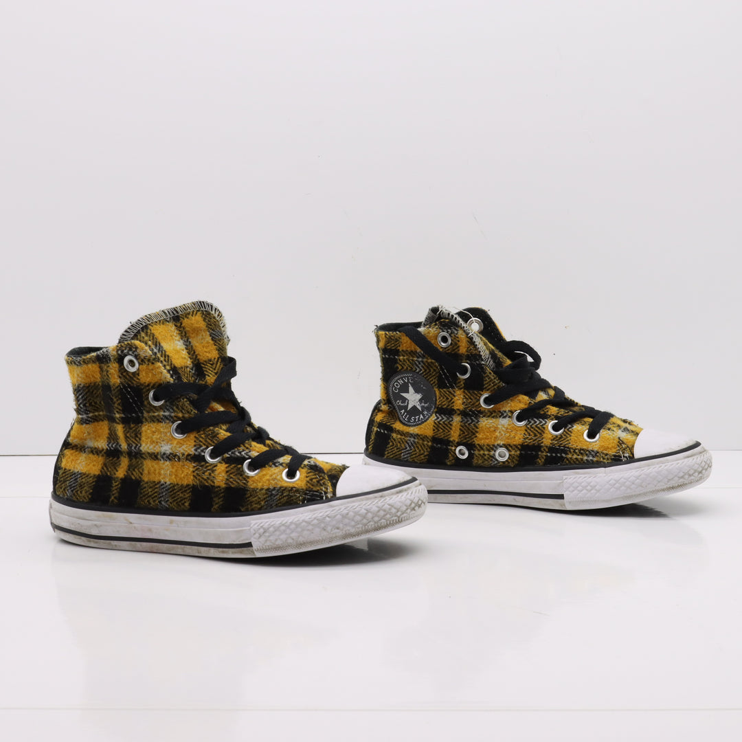 Converse All Star Alte Nere a Quadri Eur 31.5 Junior