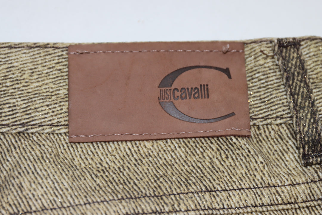 Roberto Cavalli Bootcut Jeans Beige e Marrone W29 Donna