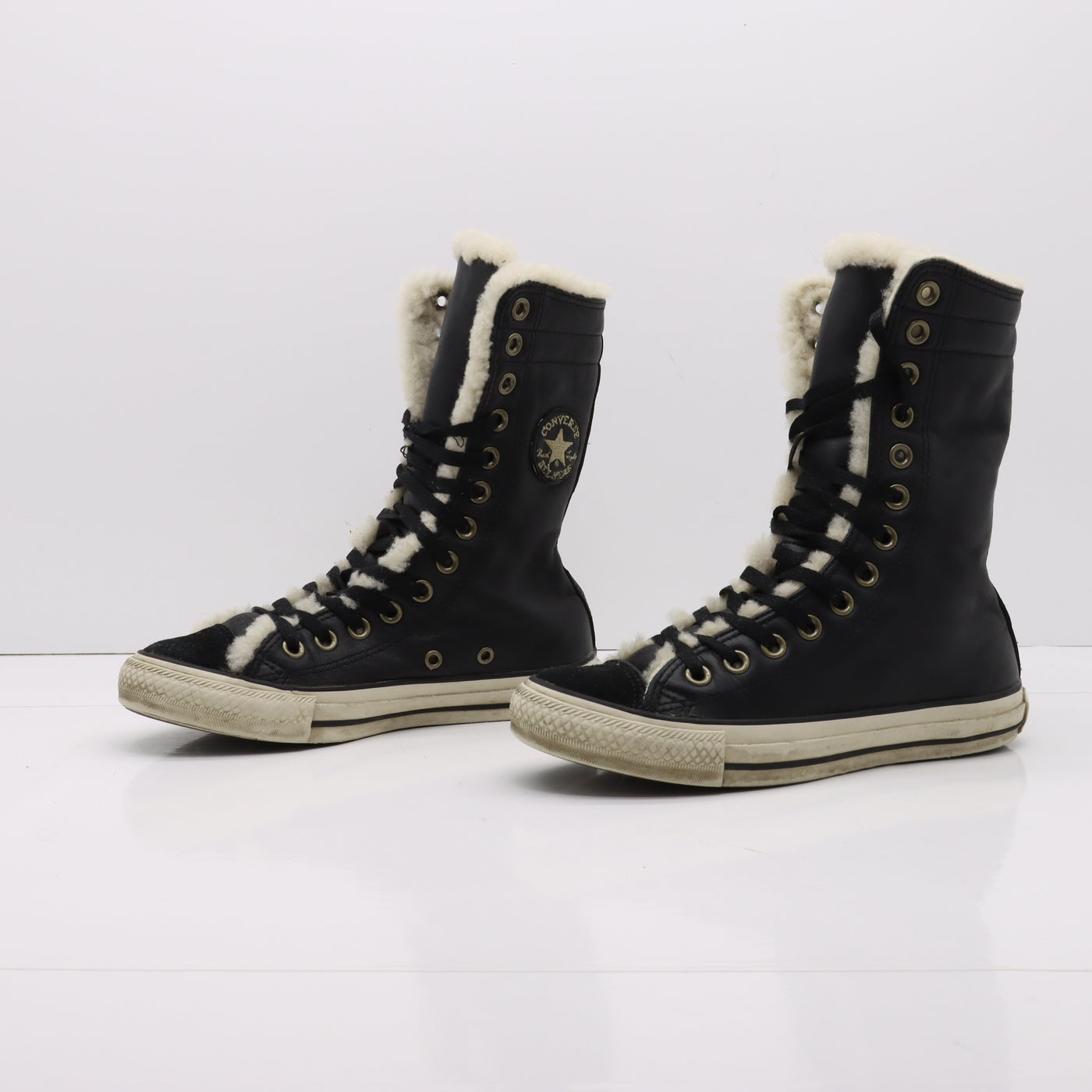 Converse All Star Sherpa Stivaletto Nere Eur 36 Unisex