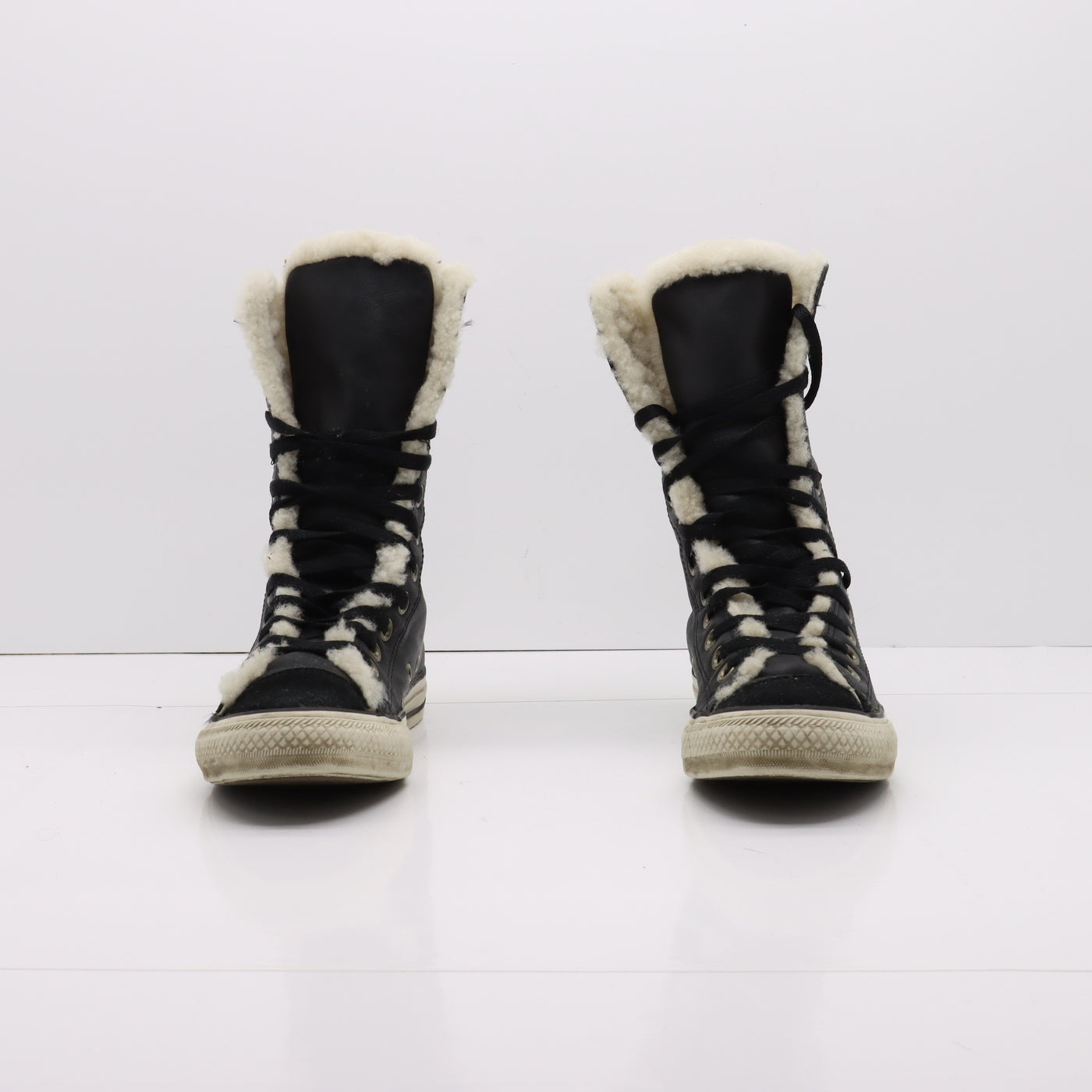Converse All Star Sherpa Stivaletto Nere Eur 36 Unisex