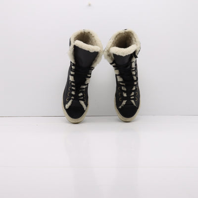 Converse All Star Sherpa Stivaletto Nere Eur 36 Unisex