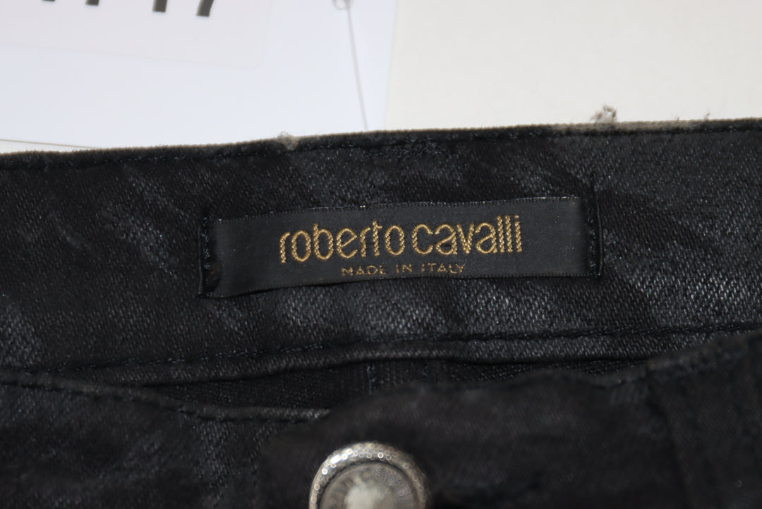 Roberto Cavalli Bootcut Jeans Nero Taglia XS Donna