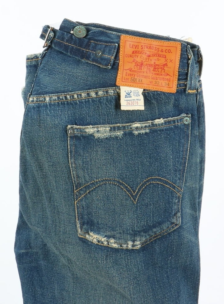 Levi's 501xx Rivets Martingala Vintage Jeans Denim W32 L34 Unisex