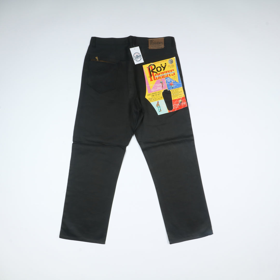Roy Roger's Jeans Nero W38 L33 Uomo Deadstock w/Tags