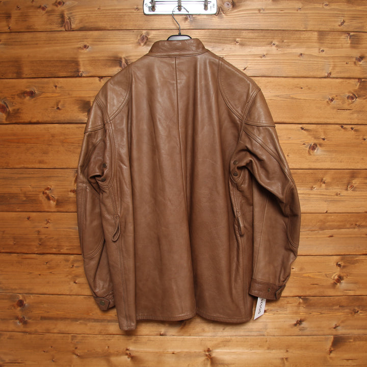 Belstaff Gold Label Giacca in Pelle Vintage Marrone Taglia M Uomo