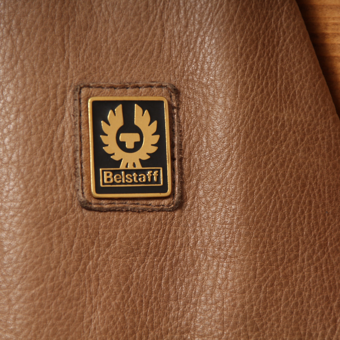 Belstaff Gold Label Giacca in Pelle Vintage Marrone Taglia M Uomo