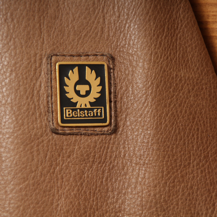 Belstaff Gold Label Giacca in Pelle Vintage Marrone Taglia M Uomo