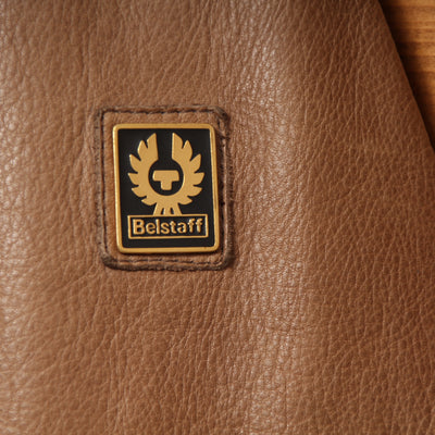 Belstaff Gold Label Giacca in Pelle Vintage Marrone Taglia M Uomo