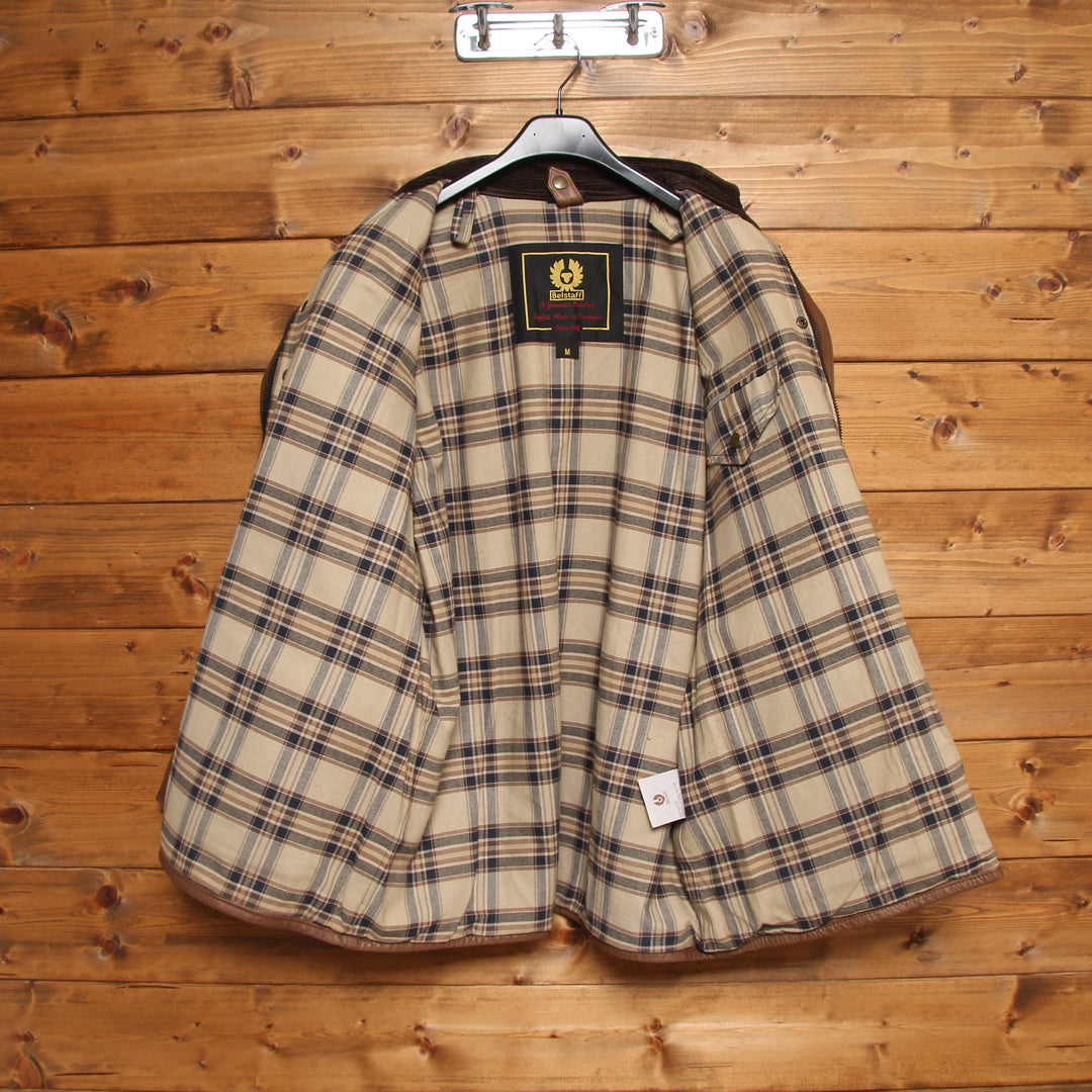Belstaff Gold Label Giacca in Pelle Vintage Marrone Taglia M Uomo