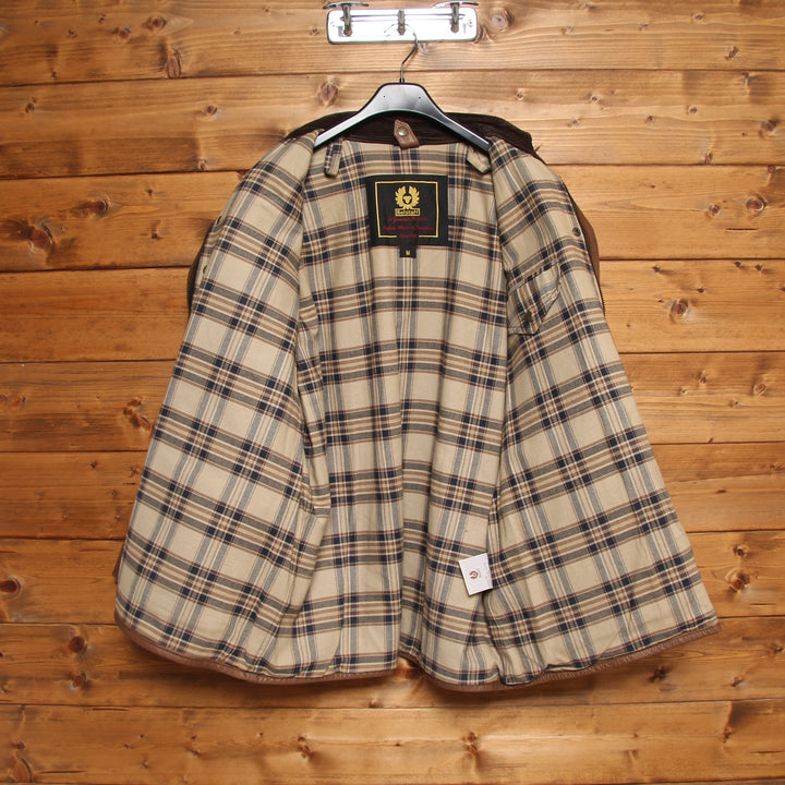Belstaff Gold Label Giacca in Pelle Vintage Marrone Taglia M Uomo