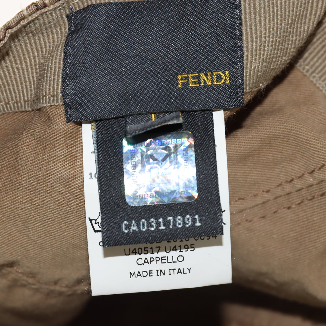 Fendi Cappello Trucker Beige Unisex