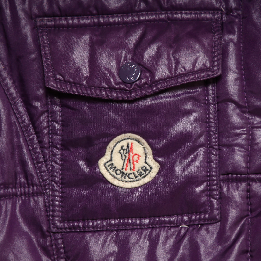 Moncler Giacca Piumino Viola Taglia 4 Donna