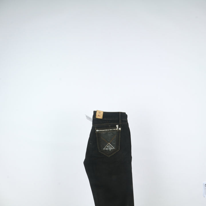 Roy Roger's Jeans Nero W28 Donna Deadstock w/Tags