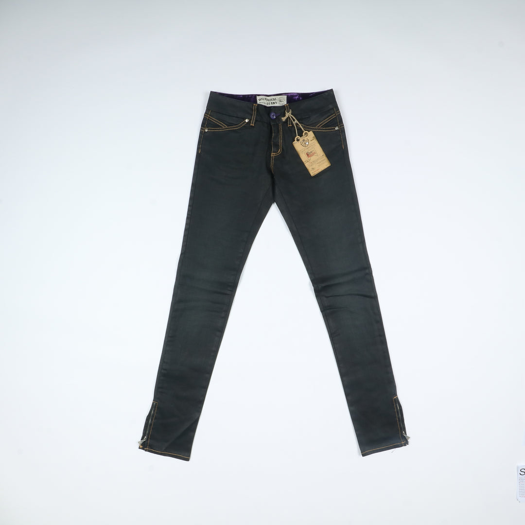 Roy Roger's Jeans Nero W27 Donna Deadstock w/Tags