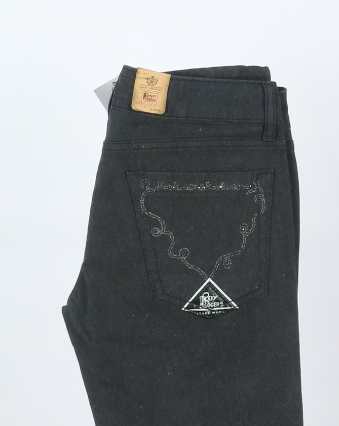 Roy Roger's Jeans Grigio W26 Donna Deadstock w/Tags