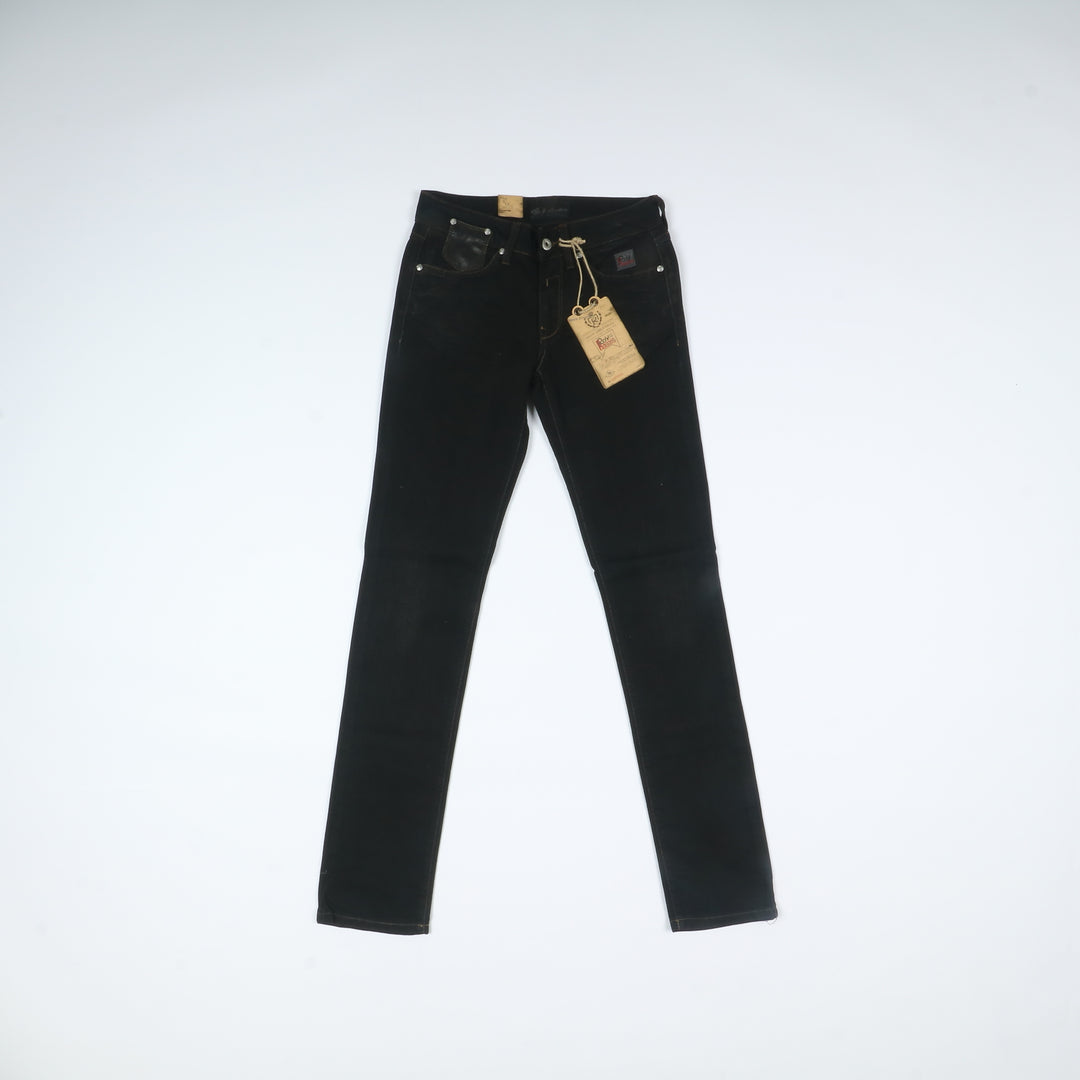 Roy Roger's Jeans Nero W26 Donna Deadstock w/Tags